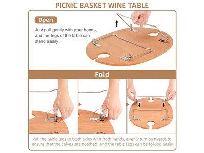 フレンチ織りピクニックバスケット ランチ樹脂ウィッカープラスチックミニバスケット キッズ用