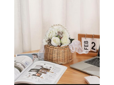 ピクニックハンパーとブランケット ライトピンクバスケット 木製折りたたみテーブルウィッカー