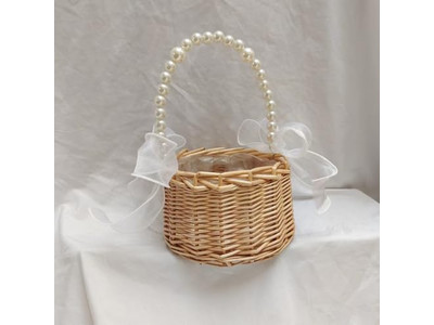 ピクニックハンパーとブランケット ライトピンクバスケット 木製折りたたみテーブルウィッカー