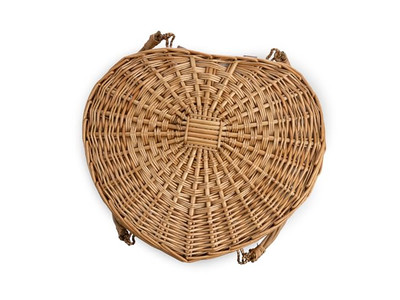 長方形ウィッカーピクニックバスケット バックパック ウォーターヒヤシンス ギフト用バスケット