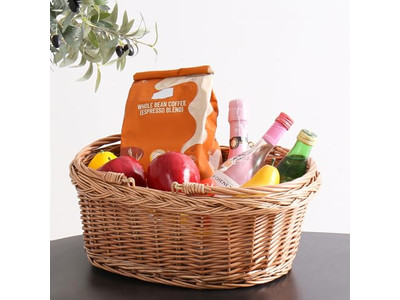 ストレージバスケットピクニックラタンブルーウィッカー断熱アウトドアクーラーウィローウィッカー