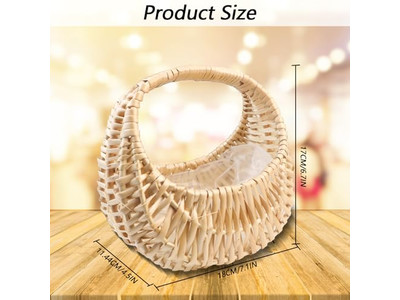 ストローギフトバスケット ピクニックサプライヤー グリーン手織りベビーファミリー用品